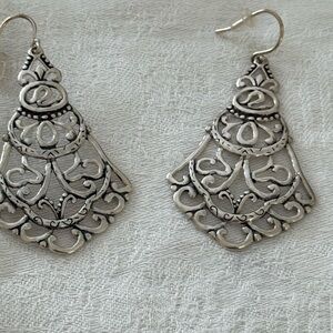 Intricate Silver Filigree Earrings
